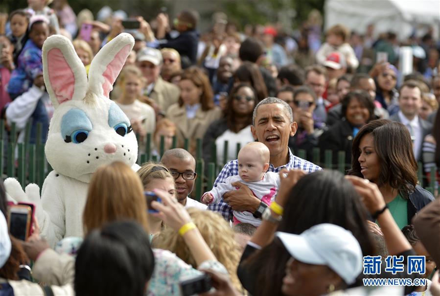 （国际）（1）白宫举行复活节滚彩蛋活动