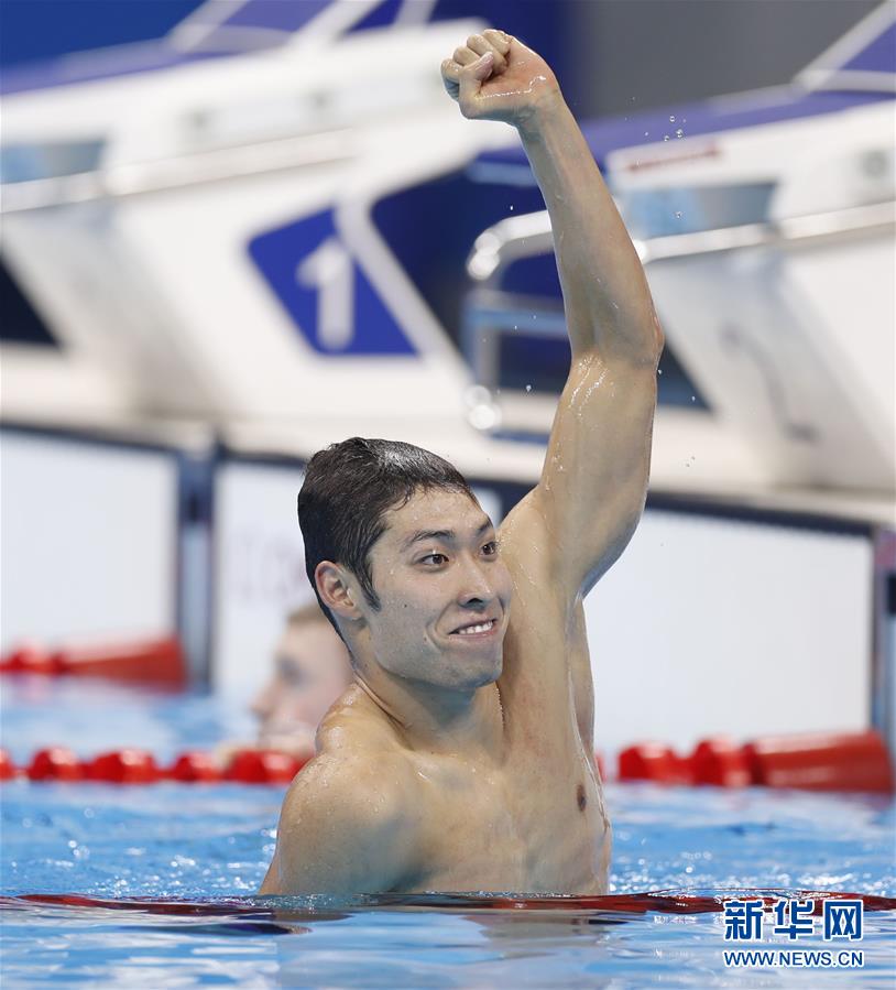 （里约奥运会·夺冠一刻）（2）游泳——男子400米个人混合泳：萩野公介夺得冠军