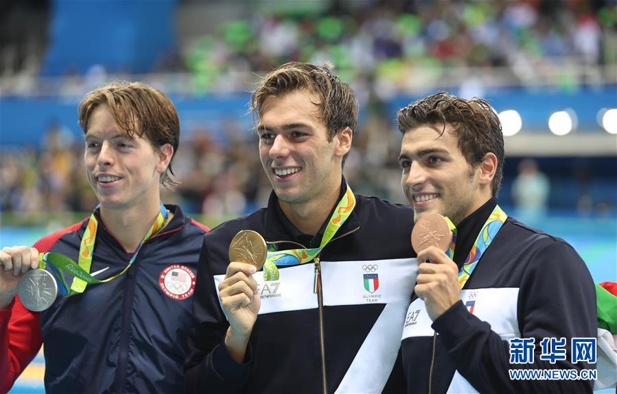 （里约奥运会·领奖台）（6）游泳——男子1500米颁奖仪式