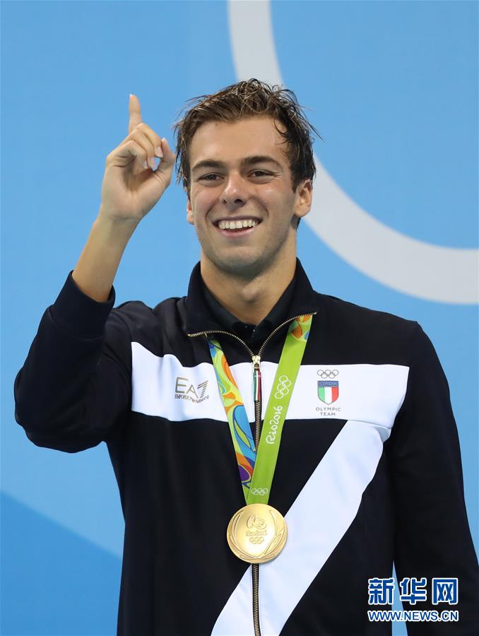 （里约奥运会·领奖台）（2）游泳——男子1500米颁奖仪式