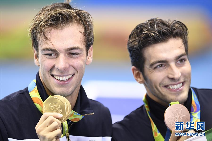 （里约奥运会·领奖台）（3）游泳——男子1500米颁奖仪式