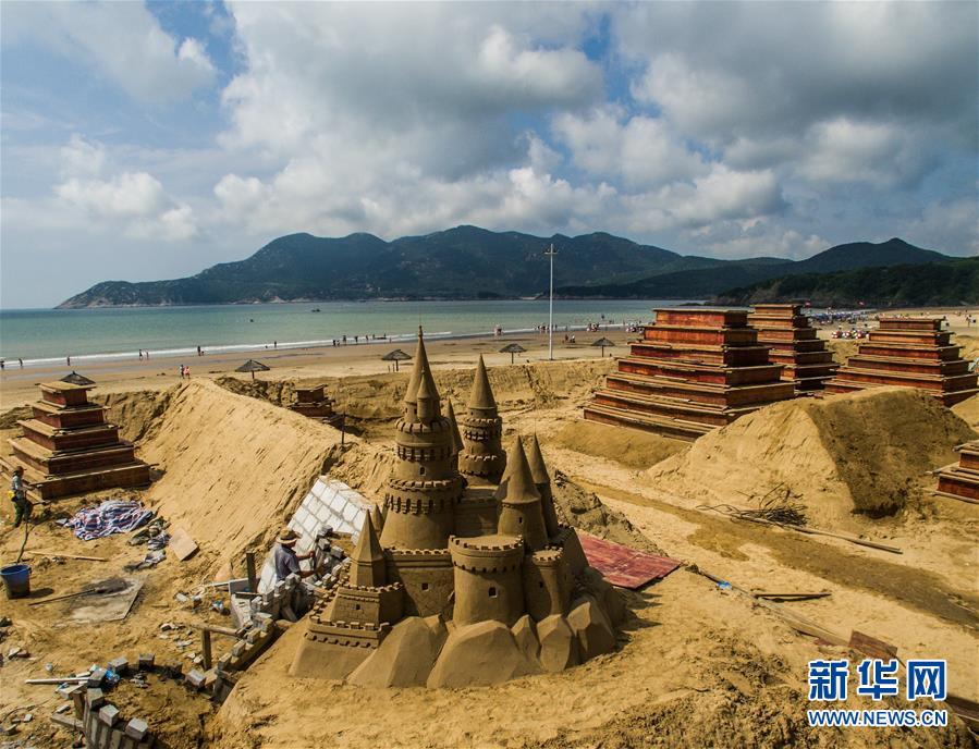 （社会）（3）“沙绘G20”舟山国际沙雕展正式开雕