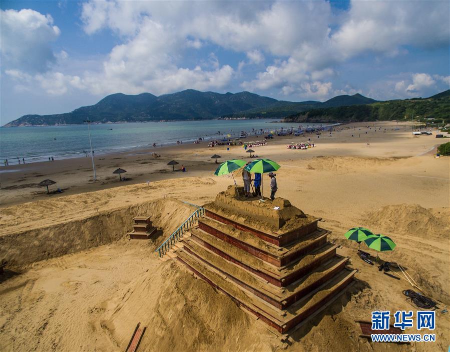 （社会）（4）“沙绘G20”舟山国际沙雕展正式开雕