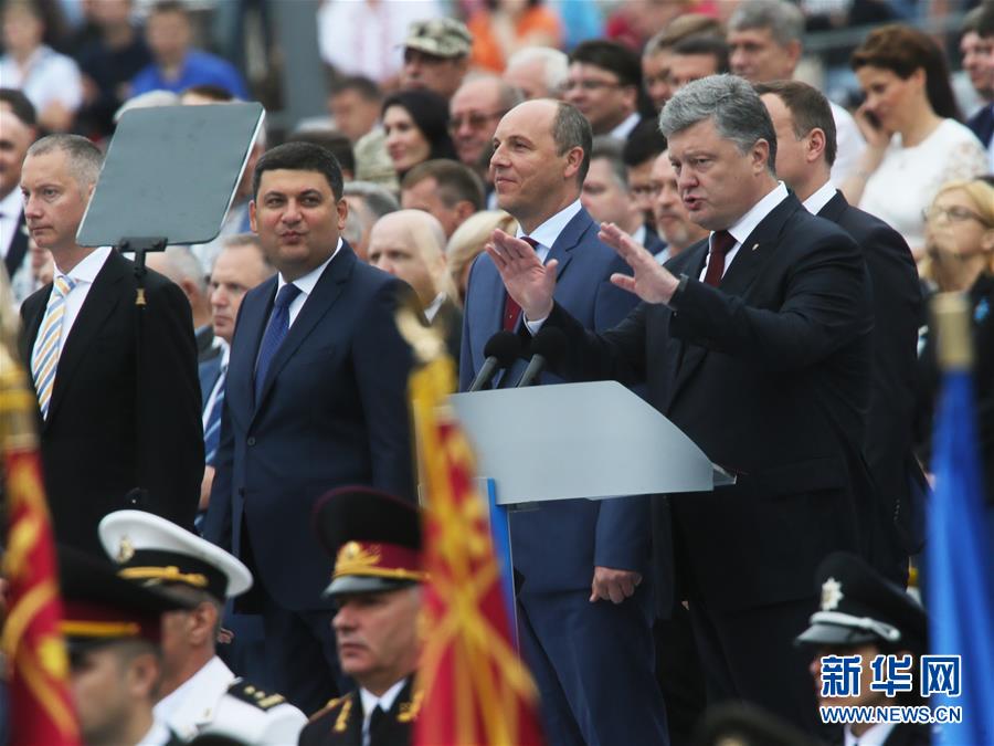 （XHDW）（2）乌克兰举行阅兵式庆祝独立25周年