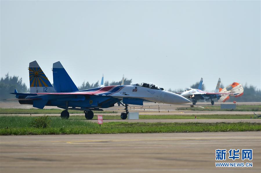 （珠海航展）（2）俄罗斯“勇士”特技飞行表演队抵达珠海