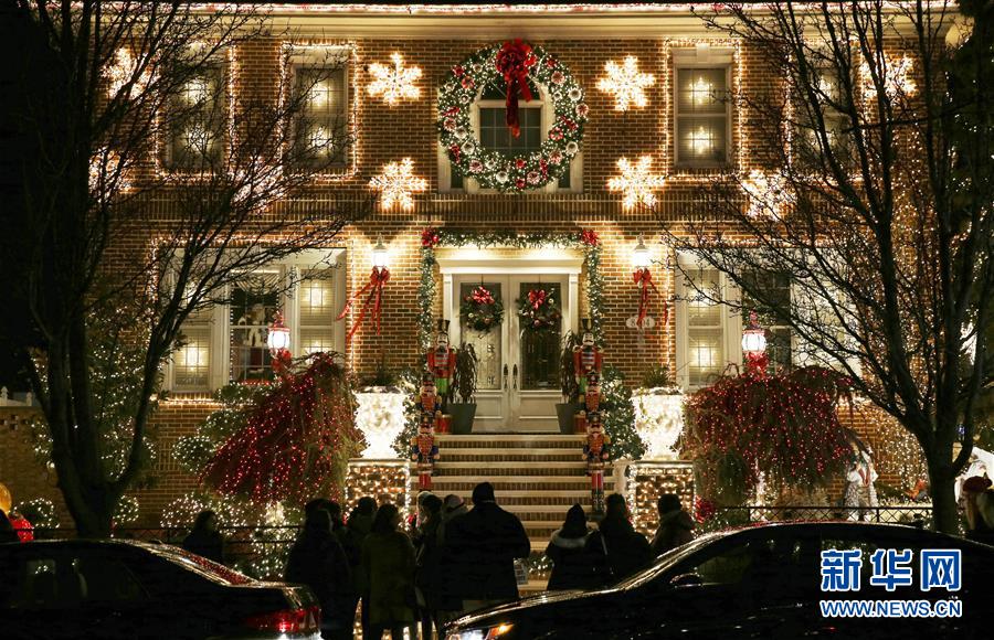 （国际）（6）纽约布鲁克林“圣诞村”的绚丽灯饰