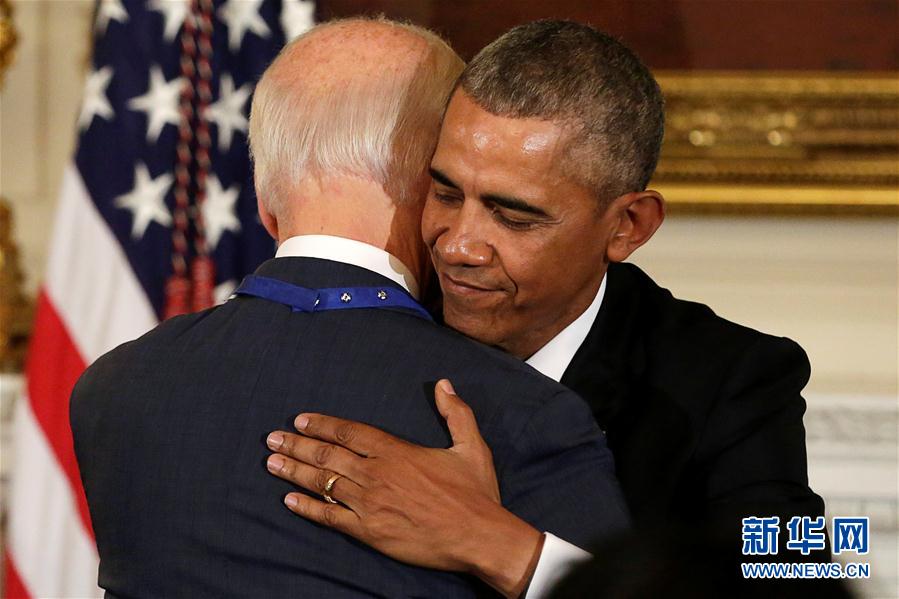 （外代一线）（1）奥巴马授予拜登“总统自由勋章”