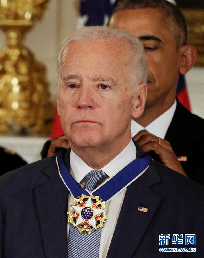 （外代一线）（3）奥巴马授予拜登“总统自由勋章”