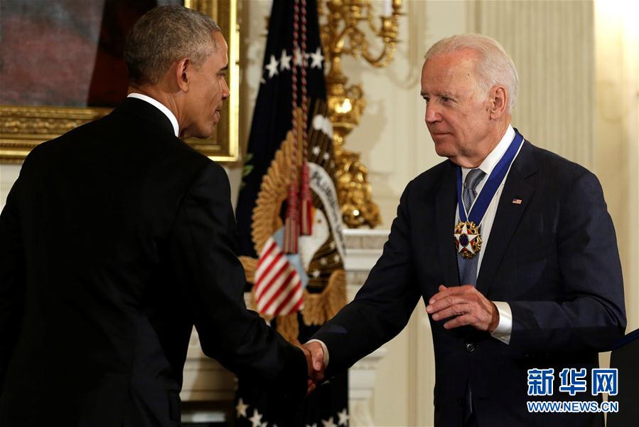 （外代一线）（4）奥巴马授予拜登“总统自由勋章”