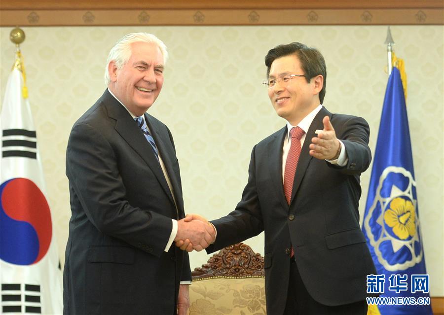 （国际）（1）美国国务卿蒂勒森访问韩国