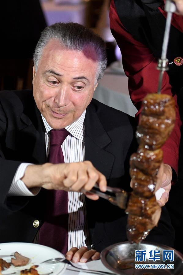 （外代一线）（3）巴西总统与进口巴西肉食的国家大使举行会议 