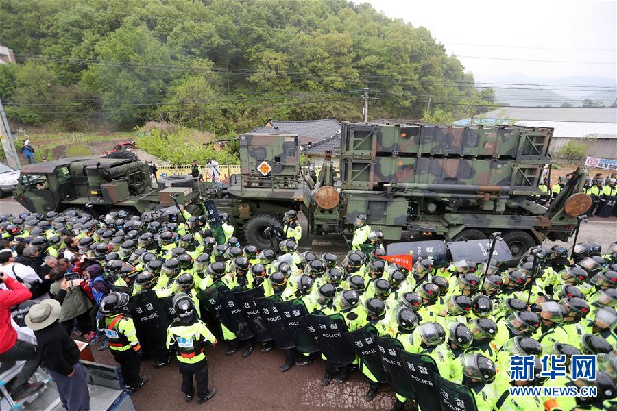 （国际）（6）“萨德”部分装备在韩部署　警方与当地居民发生冲突