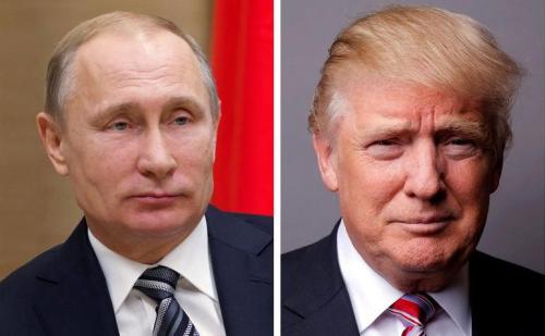 图左：俄罗斯总统普京。图右：美国总统特朗普。