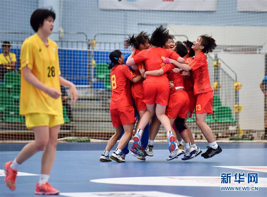 （体育）（1）手球——亚洲女子青年锦标赛：中国队胜日本队