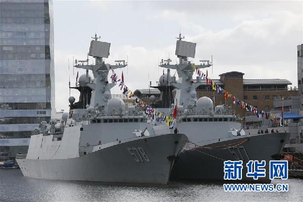 （国际）（1）中国海军第二十六批护航编队访问英国