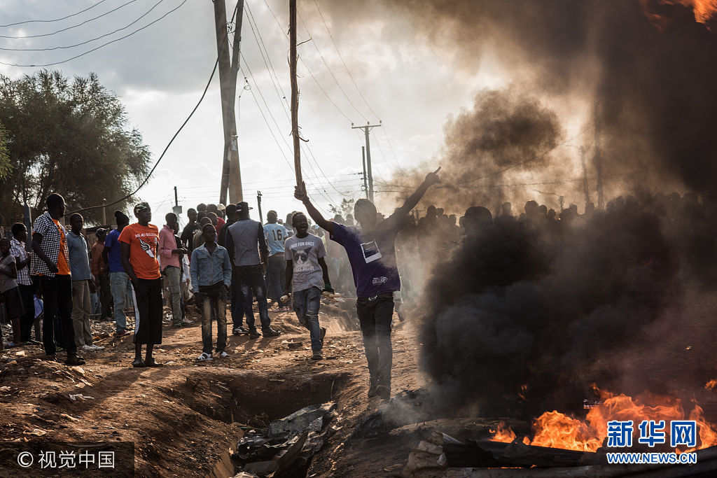 肯尼亚反对派支持者示威 与警察冲突