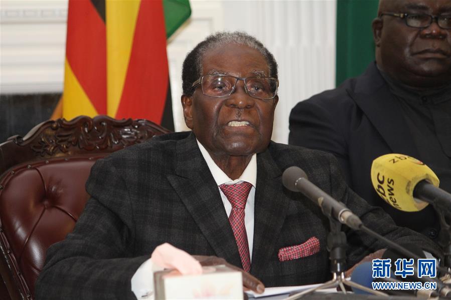 （国际）（2）津巴布韦总统穆加贝发表电视讲话