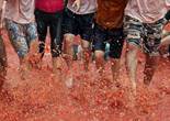 韩国华川郡举办西红柿庆典 各国旅客尽情狂欢