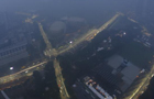 新加坡遭雾霾笼罩 城市建筑物隐身（高清组图）