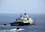 中马联合海上军演在马六甲海峡展开