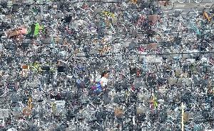 车海茫茫：日本大型自行车停车场宛如迷宫（高清组图）