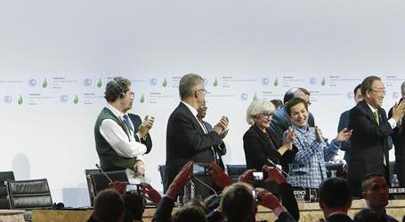巴黎气候变化大会通过全球气候新协议 组图