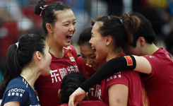 2015年亚洲女子排球锦标赛复赛循环赛：中国胜日本