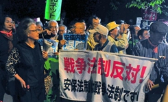 日本再现抗议人潮