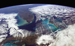 宇航员太空拍地球美景